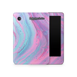 Marble Swirl Kobo Protective Skin, Kobo Cover Vinyl Wrap, Kobo eReader Accessories, Decorative Decals, Colourful Pattern