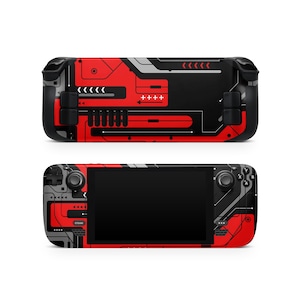Sci-fi Steam Deck Skin, Cyber Tech Steam Deck Vinyl Wrap, Futuristic Protective Decal for Steam Deck & Oled, Matte Finish