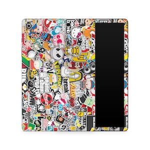 Sticker Bomb Samsung Galaxy Tab Decorative Skin, Galaxy Tab Accessories, Bombing Pattern Vinyl Cover, Matt Protective Wrap