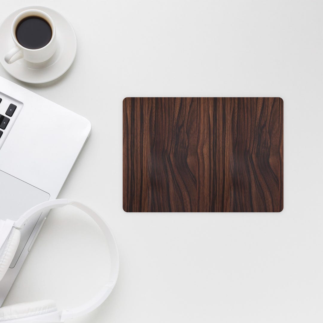 Ebony Wood Skin for Apple Magic Trackpad, Natural Wood Look Pattern ...