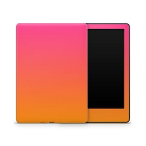 Orange & Pink Gradient Kindle Protective Skin, Kindle Cover Vinyl Wrap, Kindle Accessories, Decorative Decals for Kindle, Colourful Pattern