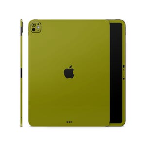 Olive Pastel Skin for Apple iPad, iPad Decal, iPad Stickers, Apple iPad Fullbody Protection, Natural Colors Vinyl Wrap for iPad Air Pro Mini