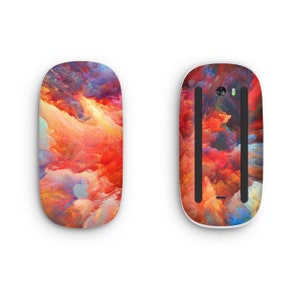 Pelle protettiva Fire Clouds per Apple Magic Mouse, involucro in vinile stampato, adesivo colorato con copertina artistica, accessori Apple Magic Mouse 1 2