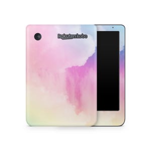 Pastel Clouds Kobo Protective Skin, Kobo Cover Vinyl Wrap, Kobo eReader Accessories, Decorative Decals, Colourful Pattern