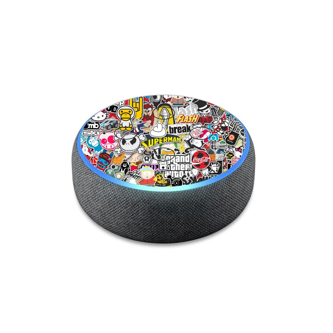STICKERBOMB Skin for Amazon Echo Dot 3 3rd Gen Smart Speaker Alexa ...
