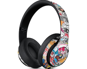 Bombing Skin for Beats by Dre, Protective Full-Body Wrap, Beats by Dre Accessories, Beats Solo Pro Studio 2 3 4 Cover Sticker Bomb Jdm Decal