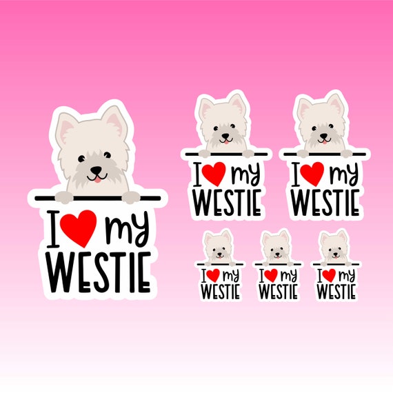 Westie Heart Slides - Purple Westie Heart Slides - Purple