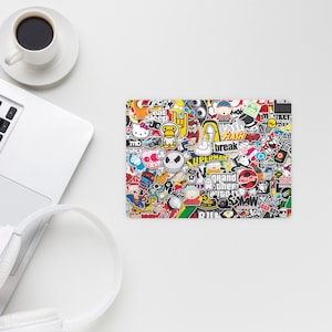 Adesivos Stickerbomb Skin para Apple Magic Trackpad 1 2 3, Cartoons Bombing Padrão Colorido Envoltório, Magic Trackpad Vinil Capa Decalques Adesivos