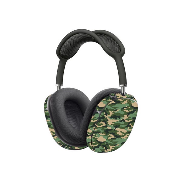 Camouflage Pattern Skin for Apple Airpods Max Headphones - Printed Vinyl Wrap Decal Sticker Protective Grip - Military Camo Army