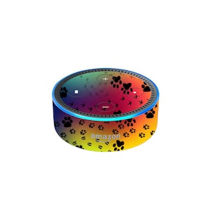 Naklejka ochronna Animal PAWS Skin dla Amazon Echo Dot 2 2nd Gen Alexa - drukowana winylowa naklejka ochronna - etui na inteligentny głośnik