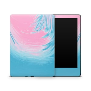 Pastel Swirl Kindle Protective Skin, Kindle Cover Vinyl Wrap, Kindle Accessories, Decorative Decals, Cute Colourful Pattern