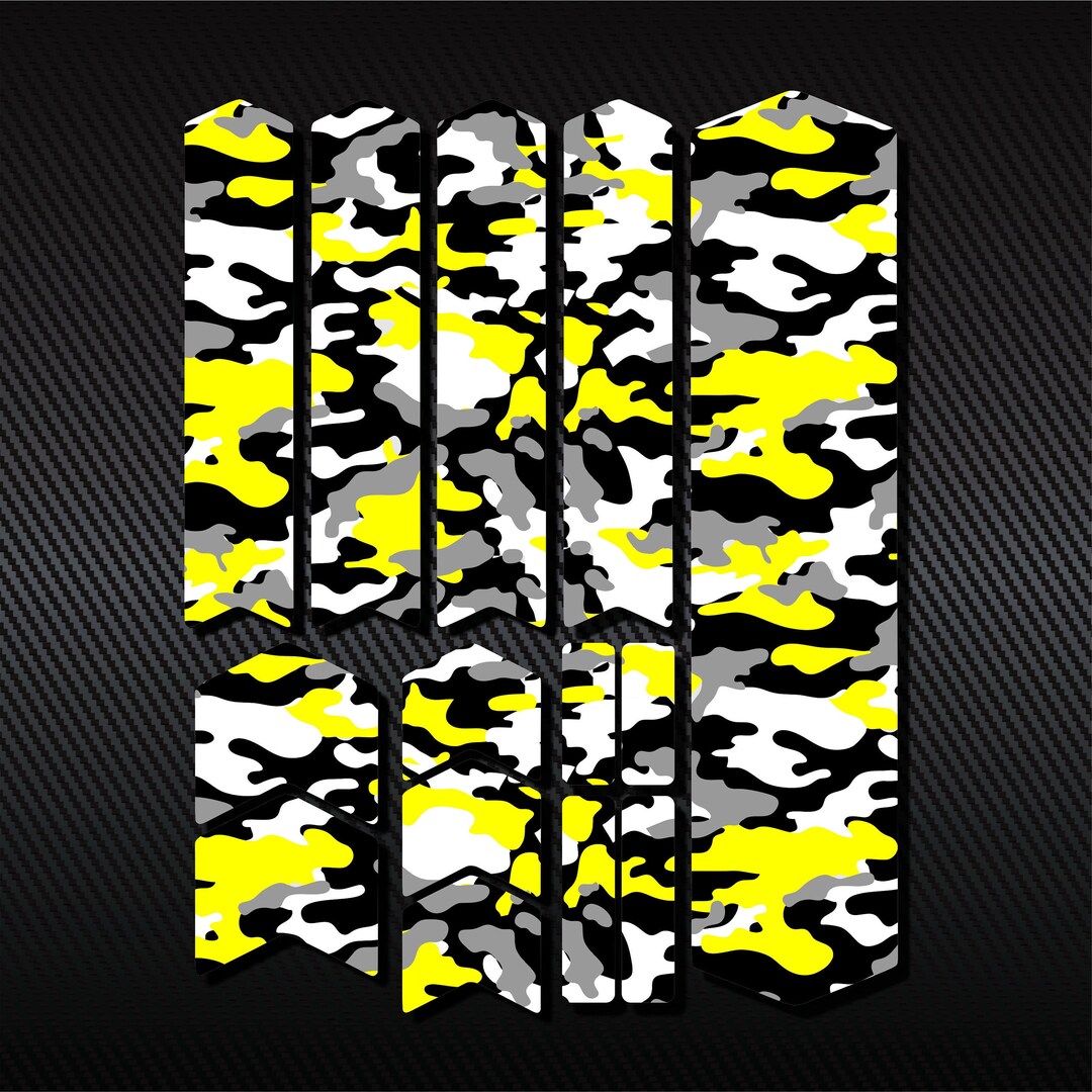 Bicycle Frame Protector Decals Set 14 Pcs / Mtb Protection Guard