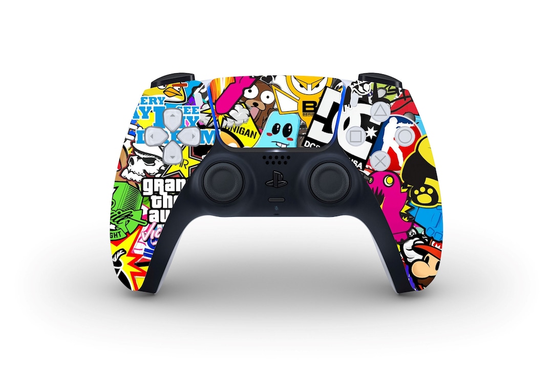 Sticker Bomb Ps4 Controller STICKERBOMB Skin for Playstation Controllers - Sony PS4 PS5 Console ...