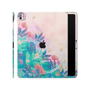 Floral Oil Paint Skin for Apple iPad, iPad Decals, iPad Stickers, Apple iPad Fullbody Protection, Printed Vinyl Wrap for iPad Air Pro Mini