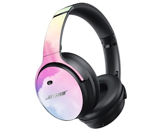 PASTEL Clouds Skin for BOSE Headphones QuietComfort Ultra Qc45 Qc35 Soundlink 700, Printed Vinyl Decal Sticker Protective Wrap
