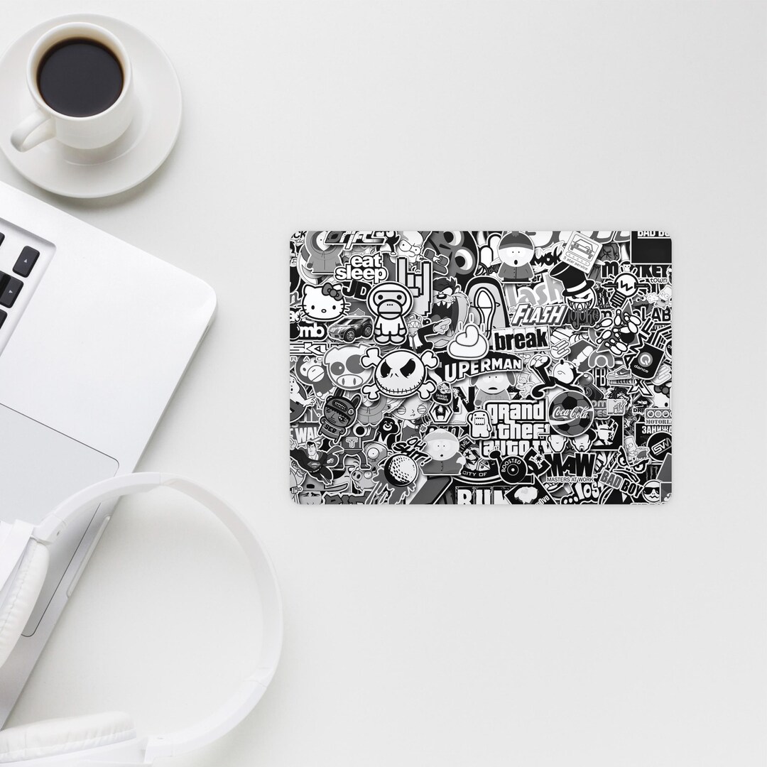 Stickerbomb Monochrome Skin for Apple Magic Trackpad - Printed Vinyl ...