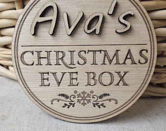 Personalised Christmas Eve Box Plaque | Name's Special Delivery Crate Sign | Holiday Box Topper