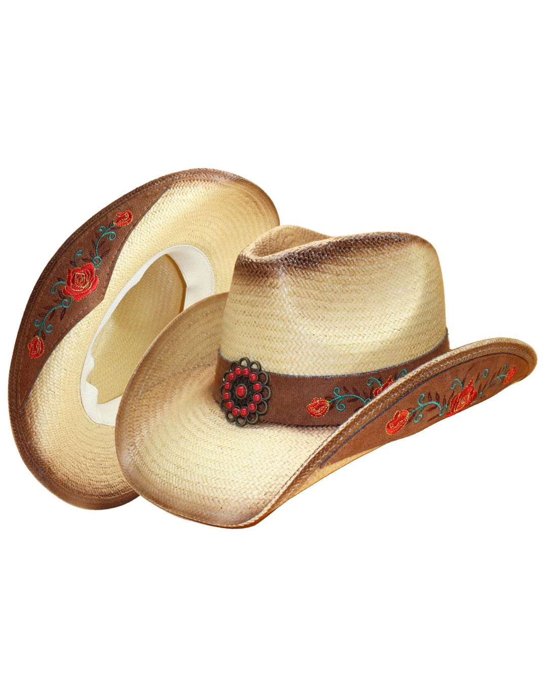 Chapeau Cowboy Fedora - Homme Et Femme - Large Bords 8cm - Taille 56-58cm - Style Western