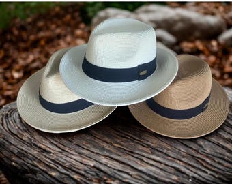 Unisex Classic Packable Straw Safari Hats