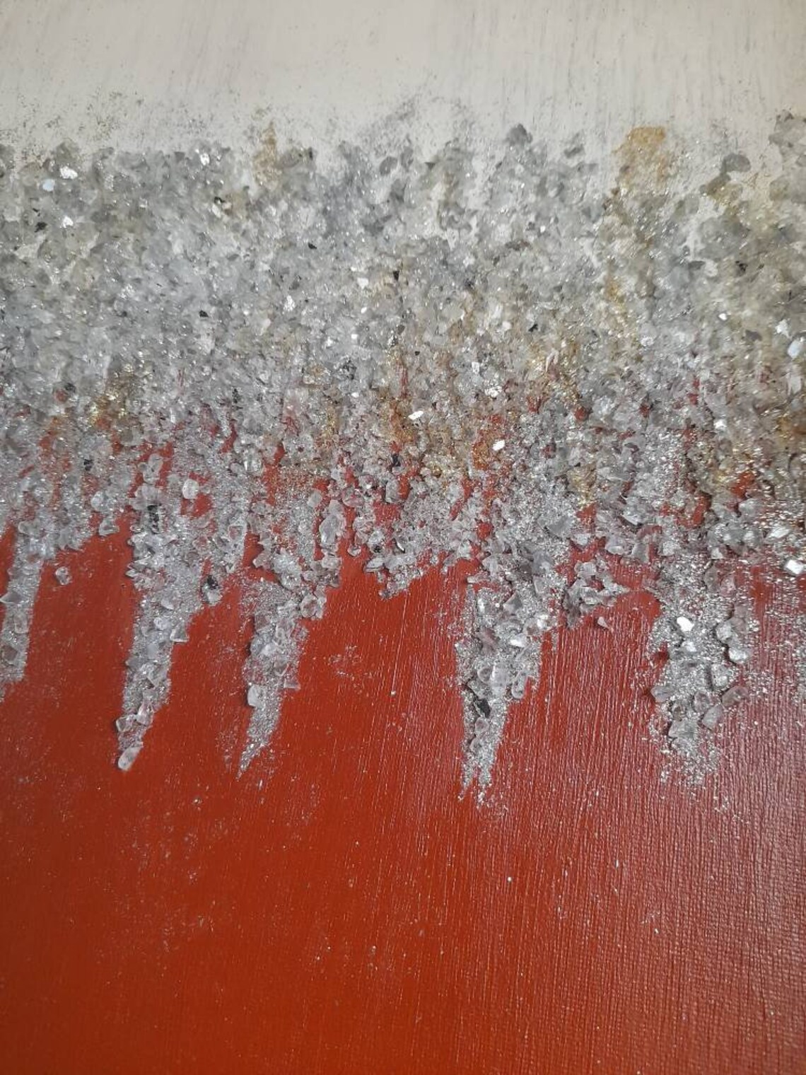 Crushed glass abstract wall art Etsy