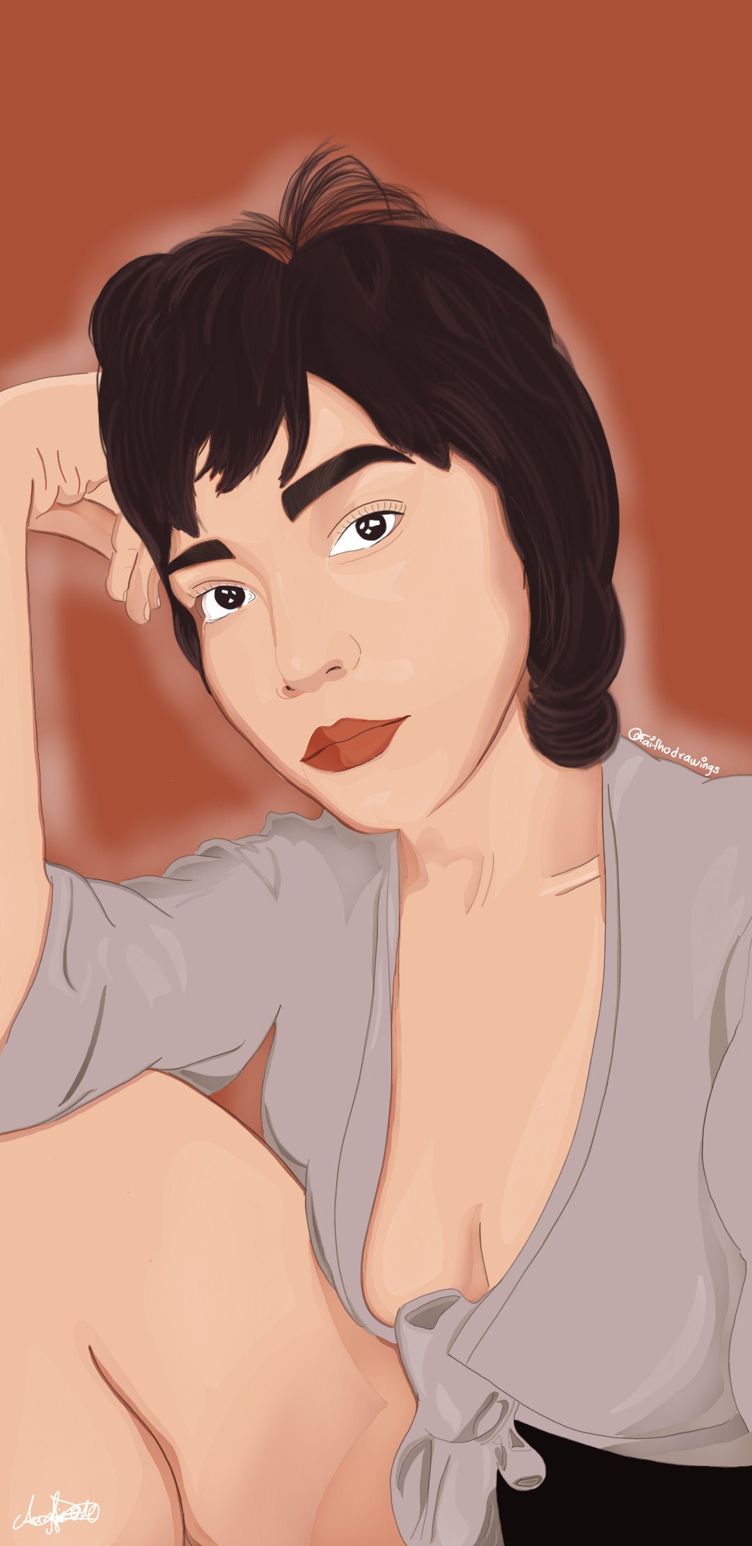 Custom Digital Portrait vector style I can take request | Etsy