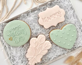 Mother's Day Biscuits, Personalised Happy Mothers Day Cookies, Mothers Day Gift