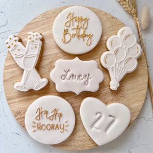 Personalised Birthday Biscuits, Birthday Gift for Her, Birthday Cookies