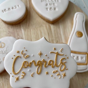 Personalised Engagement Biscuits, Engagement Gift Box, Engagement Cookies image 6