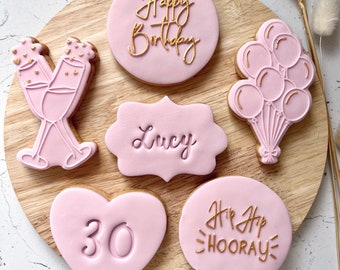 Personalised Birthday Biscuits, Birthday Gift For Her, Birthday Cookies