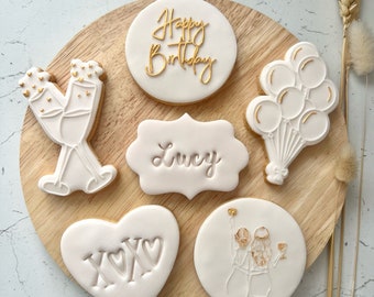 Personalised Birthday Biscuits, Birthday Gift for Friends, Birthday Gift for Her, Birthday Cookies