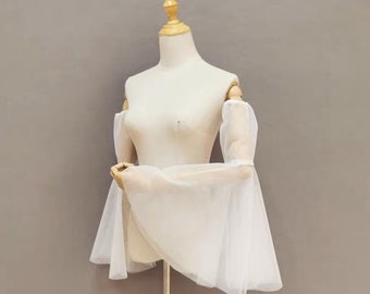 Trumpet Wedding Sleeves, Detachable Wedding Sleeves, Personalized Wedding Sleeve, Bridal Dress Sleeves, Wedding Dress Decor