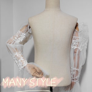 Lace Pleats Wedding Sleeves, Detachable Wedding Sleeves, Bridal Dress Sleeves, Personalized Wedding Sleeve, Wedding Dress Decor