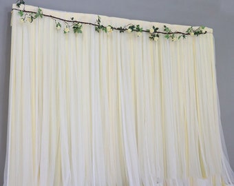 3 M length Chairs Wedding Drapery, Arch Window Scarves, Bed Canopy Scarf, Photography Background, Wedding Ceremonies