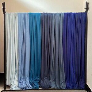 Blue Chiffon Wedding Dress Drapery, Arch Window Scarves, Bed Canopy Scarf, Photography Background, Wedding Ceremonies