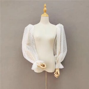 thumbnail image 2 of One Pair Removable Sleeves For Wedding Dress Detachable Sleeves For Dress With Bow Multi Colors Uses I.721536560 2 of 10