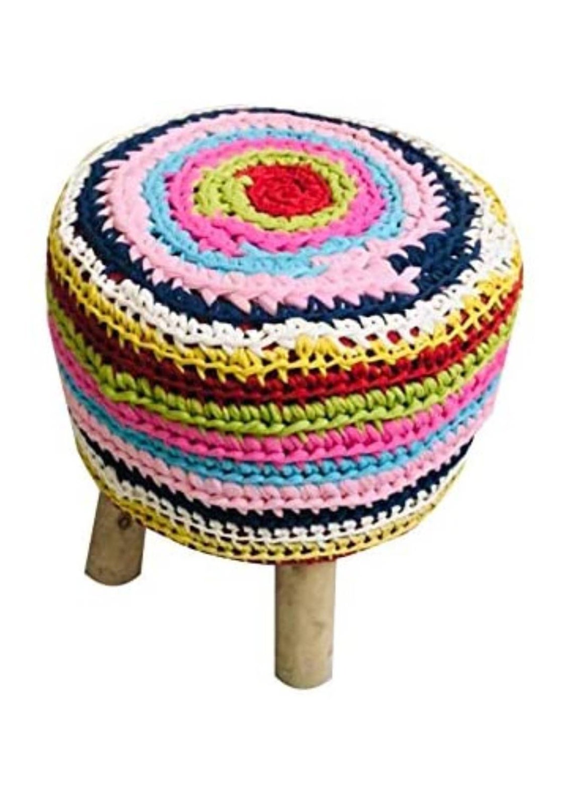 Handwoven Jute Foot Stool Natural Jute Ottoman Jute Pouffe Etsy