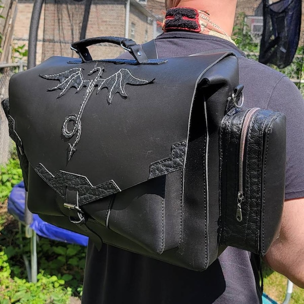 Leather Dragon Backpack - Etsy