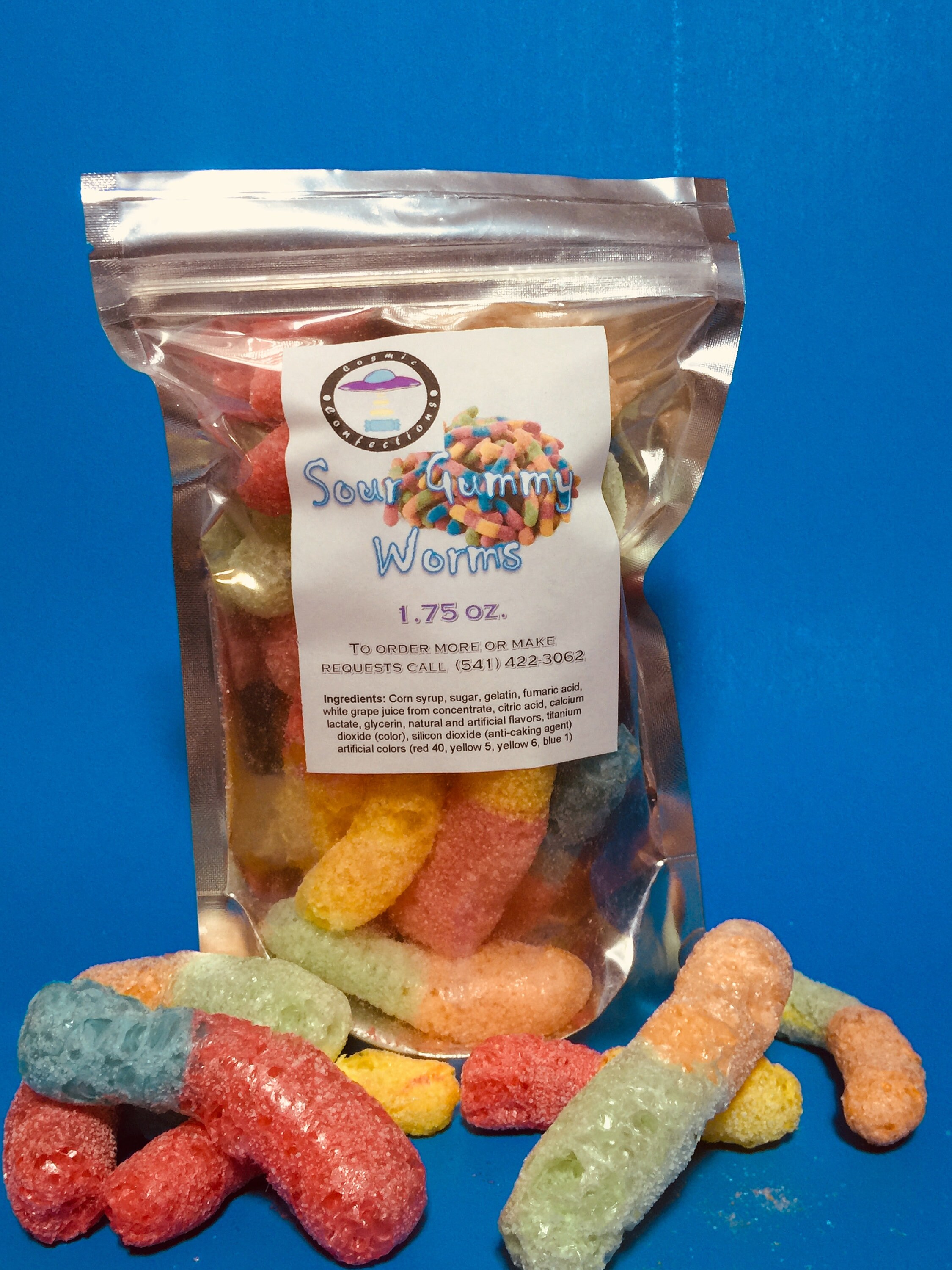 Freeze Dried Sour Gummy Worms Etsy