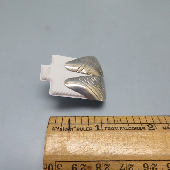Sterling Silver Post Triangular Modern Pierced Ea… - image 4