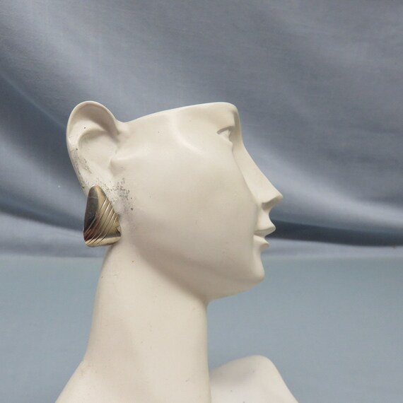 Sterling Silver Post Triangular Modern Pierced Ea… - image 5