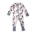 Christmas gift Bamboo Baby Toddler Romper Sleeper with Convertible Fold-Over feet Footies And Double Zipper Owl Print 