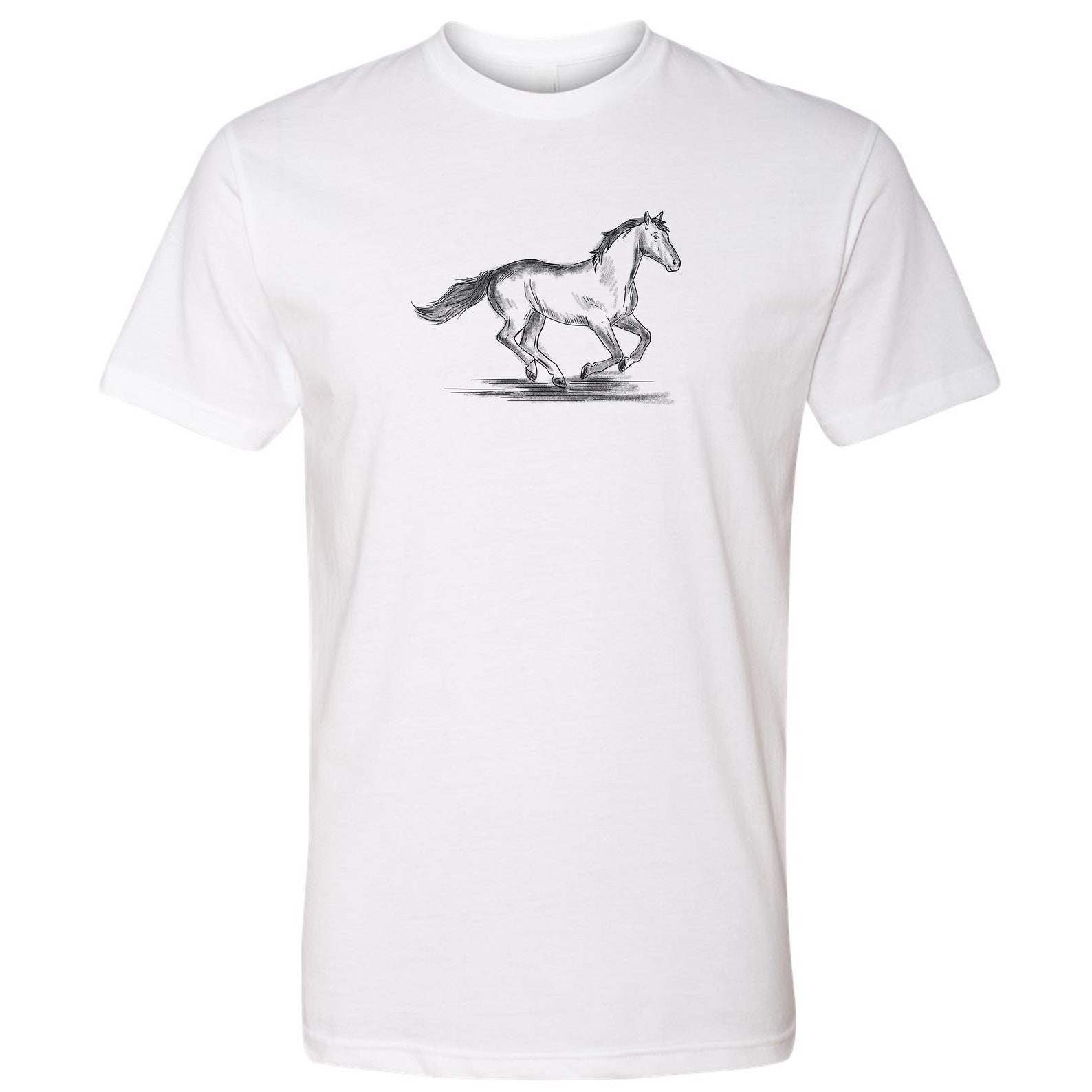 Horse Graphic White T-shirt Short Sleeves Unisex Shirt Next - Etsy