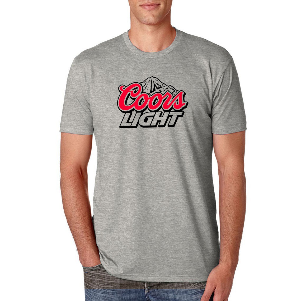Coors Light Logo Printed Tshirt Premium Short Sleeves Unisex Etsy
