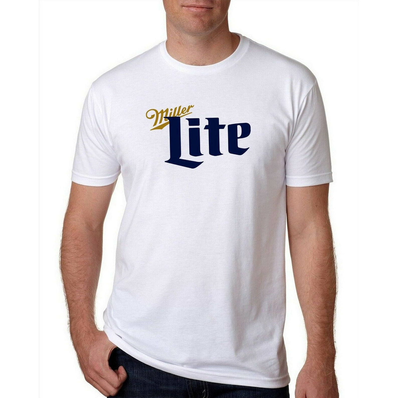 miller lite mens t shirt