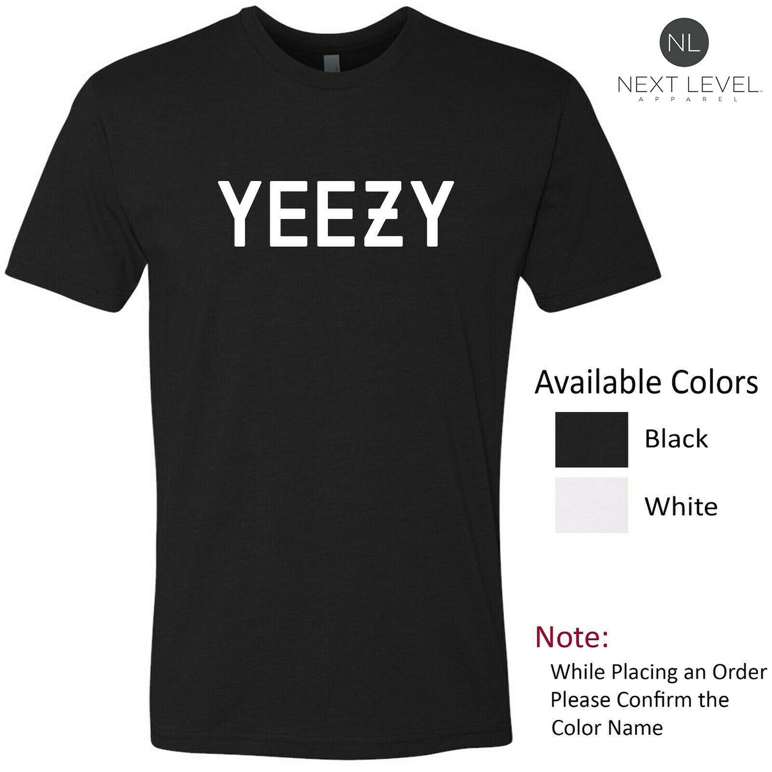 Yeezy Logo TShirt Premium Unisex Next Level Etsy