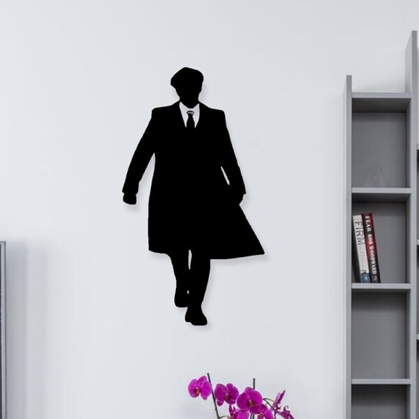 Suit and Tie Metal Sign, Mystery Man Metal Wall Art, Office Man Metal Sign, #238