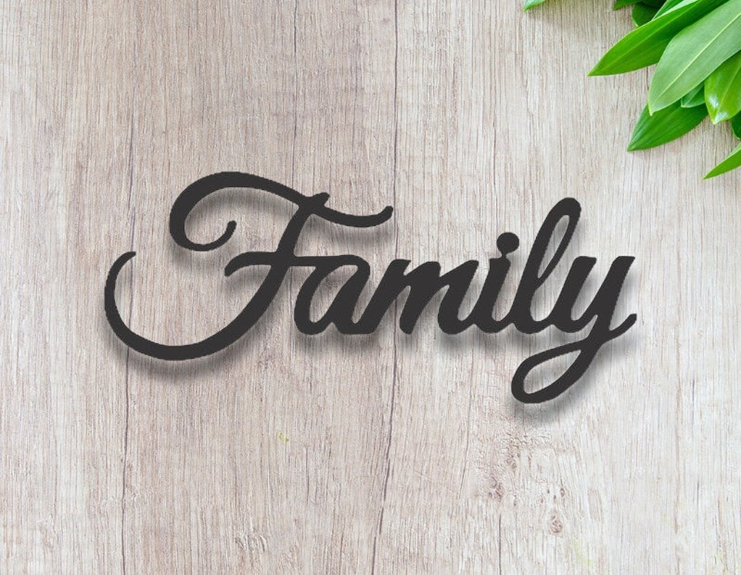 Family DXF Sign Family Wall Art Family Home Decor Family Etsy