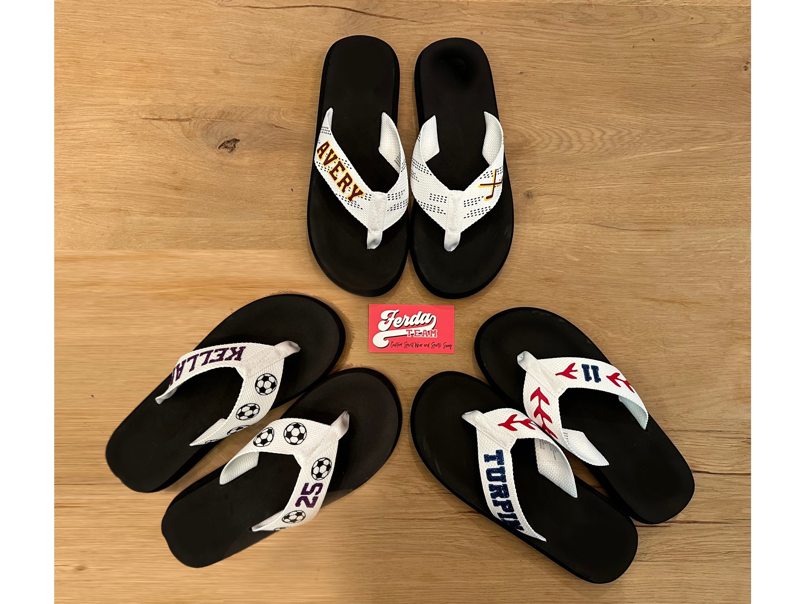 Personalized Sailing Flip Flops. Nautical Design Customized Etsy