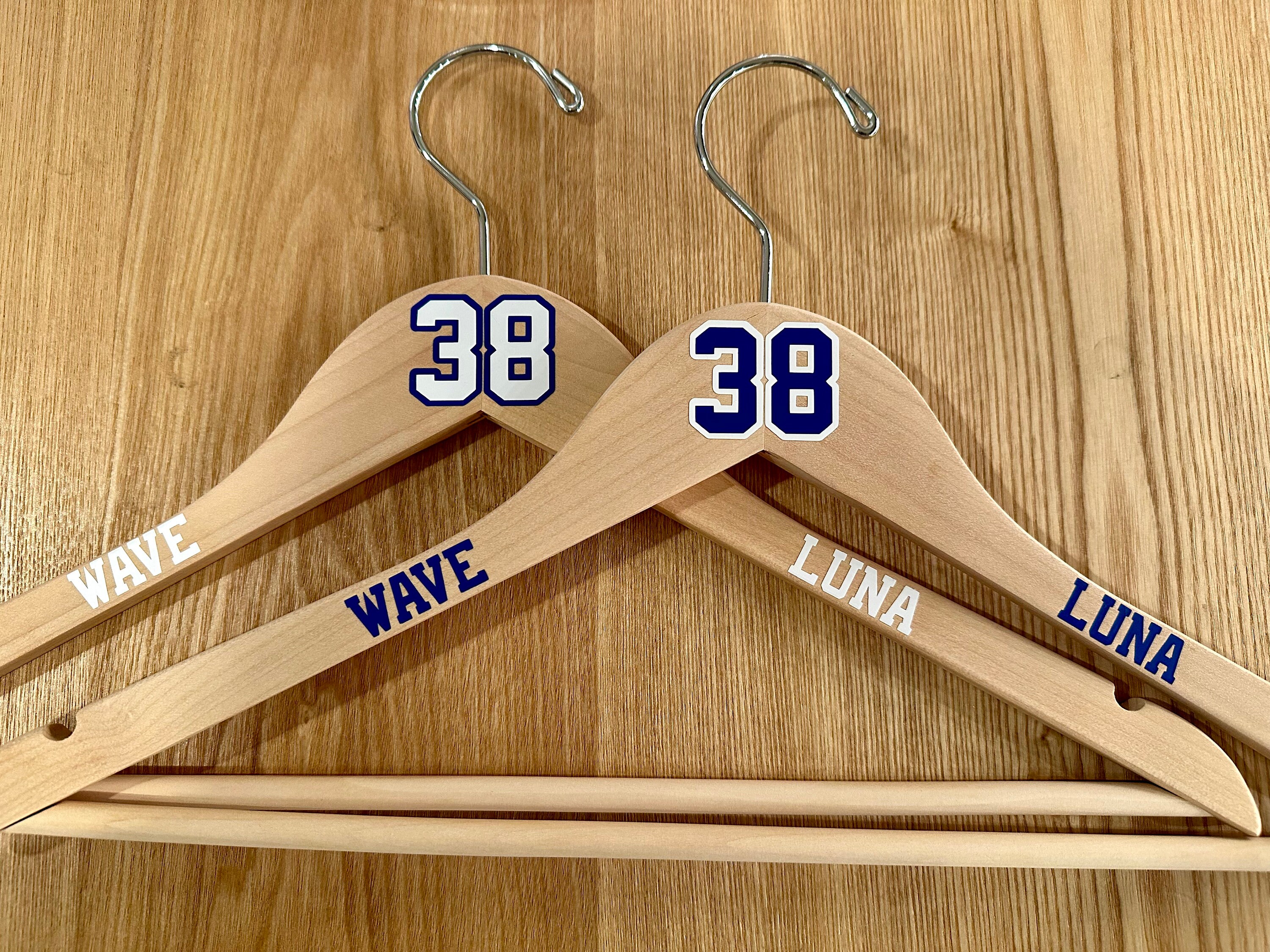 Hockey Jersey Hangers. Personalized Hangers With Your Name, Number and