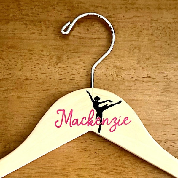 Personalized Hanger for Dance Recital Costume, Figure Skate Outfit, Sports Uniform or Jersey Hanger